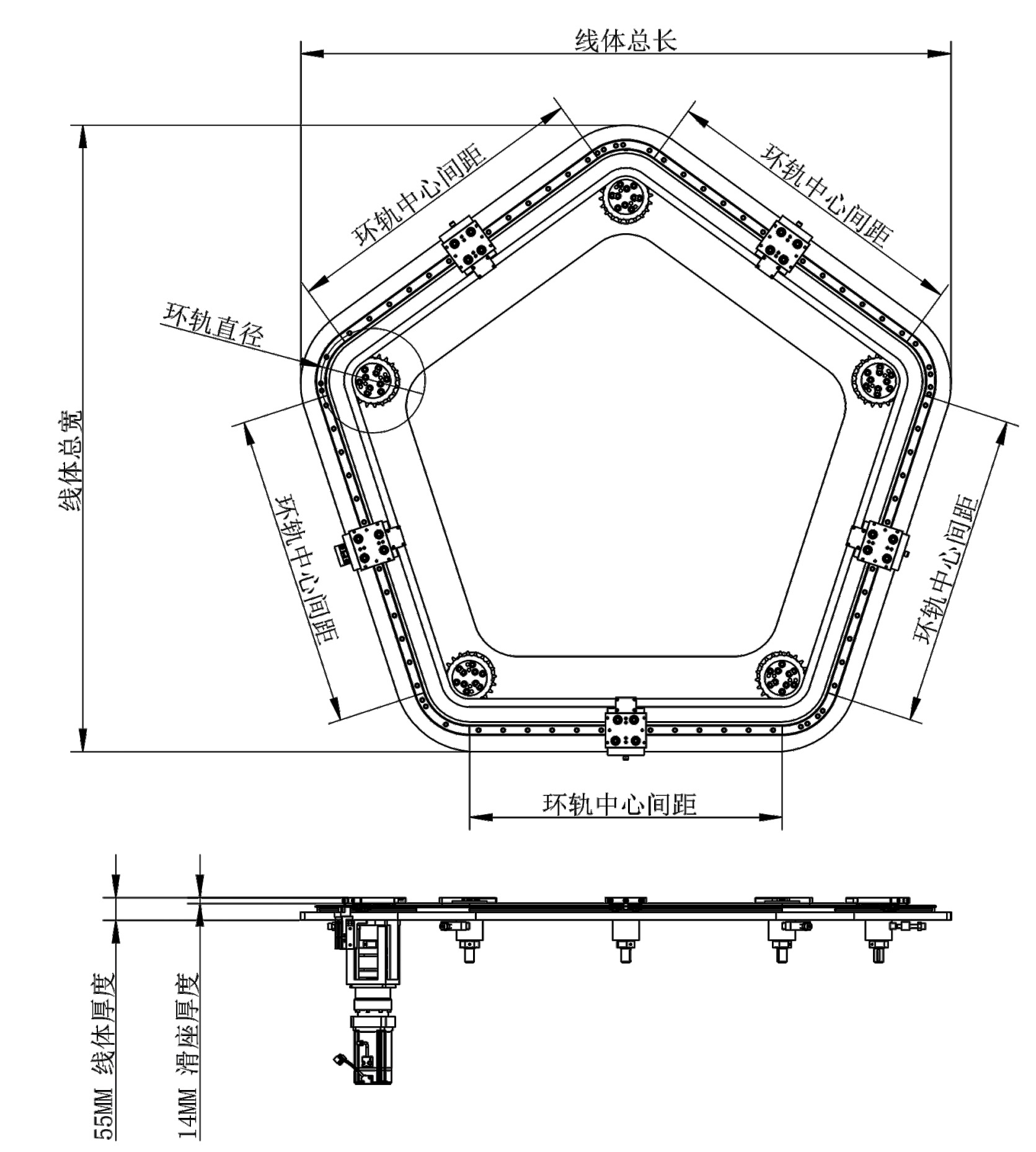 正五边形环形导轨输送线示意图.jpg